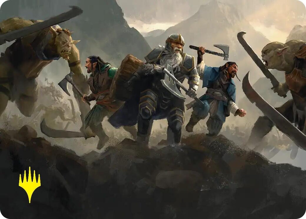 Image for Struggle of Howling Steel Art Card (Gold-Stamped) (51) (ASHOB) - Magic: The Gathering