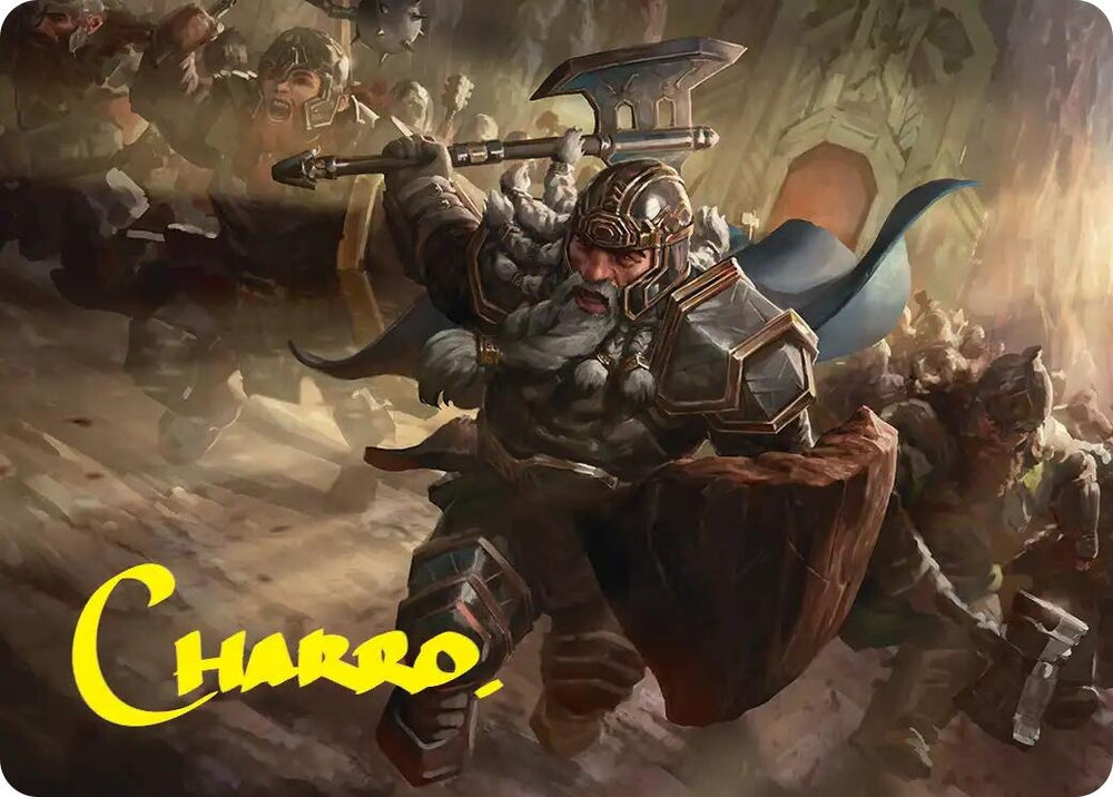 Image for Thorin, Mountain-king Art Card (Gold-Stamped Signature) (19) (ASHOB) - Magic: The Gathering