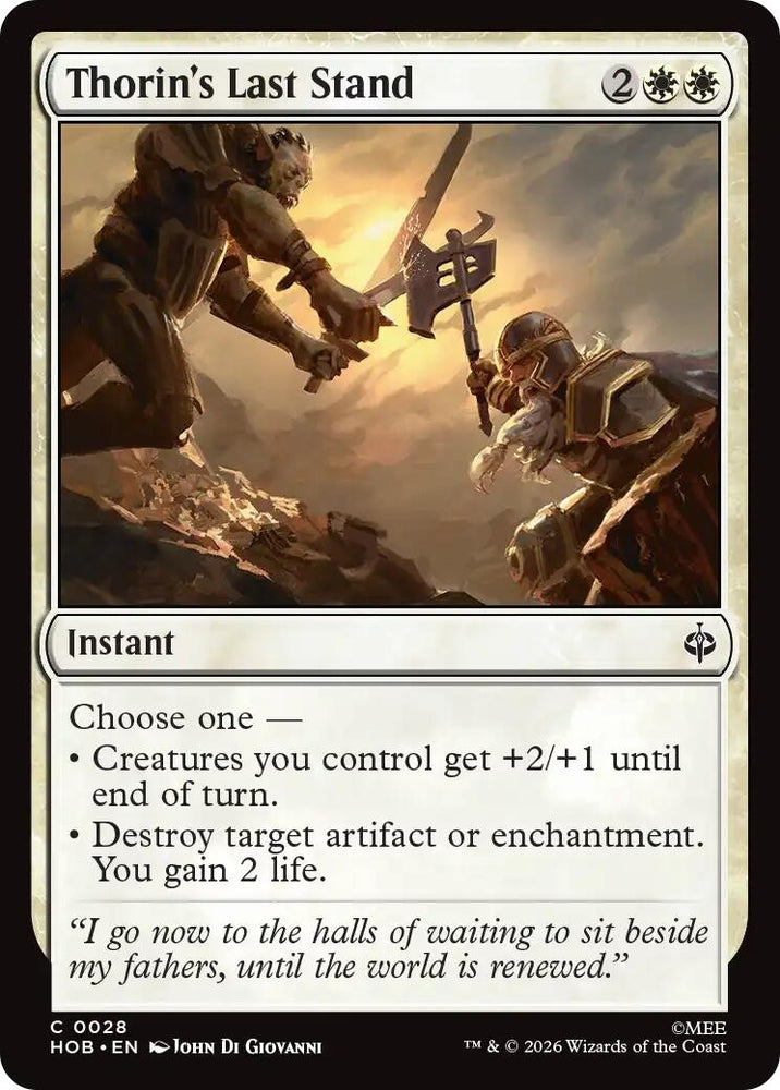 Image for Thorin's Last Stand (28) (HOB) - Magic: The Gathering