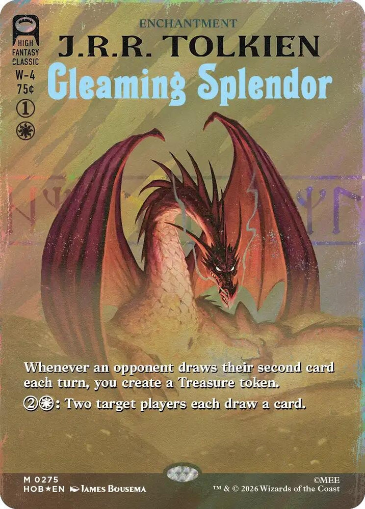 Gleaming Splendor (Borderless) (Surge Foil) (275) (The Hobbit) (HOB)