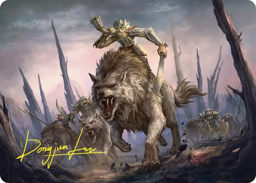 Image for Signal the Onslaught Art Card (Gold-Stamped Signature) (52) (ASHOB) - Magic: The Gathering