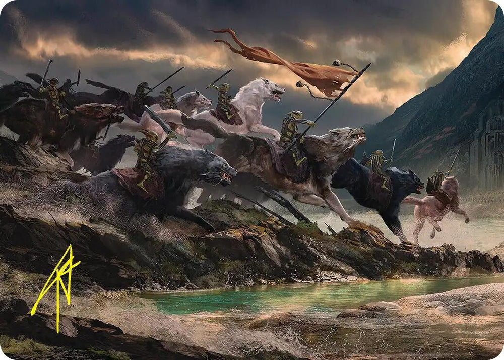 Image for Tide of Fury and Disorder Art Card (Gold-Stamped Signature) (53) (ASHOB) - Magic: The Gathering