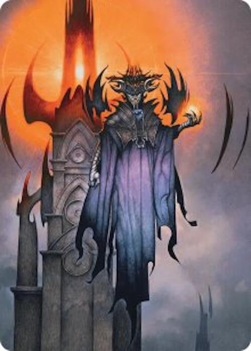 Image for Sauron, the Lidless Eye Art Card (36) (ASHOB) - Magic: The Gathering