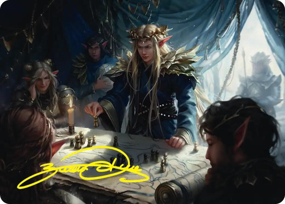 Image for Thranduil the Strategist Art Card (Gold-Stamped Signature) (49) (ASHOB) - Magic: The Gathering