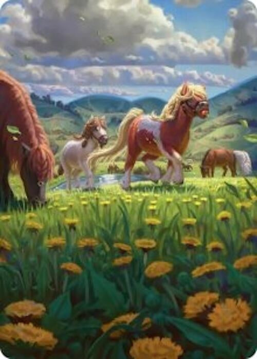 Image for Troop of Ponies Art Card (1) (ASHOB) - Magic: The Gathering