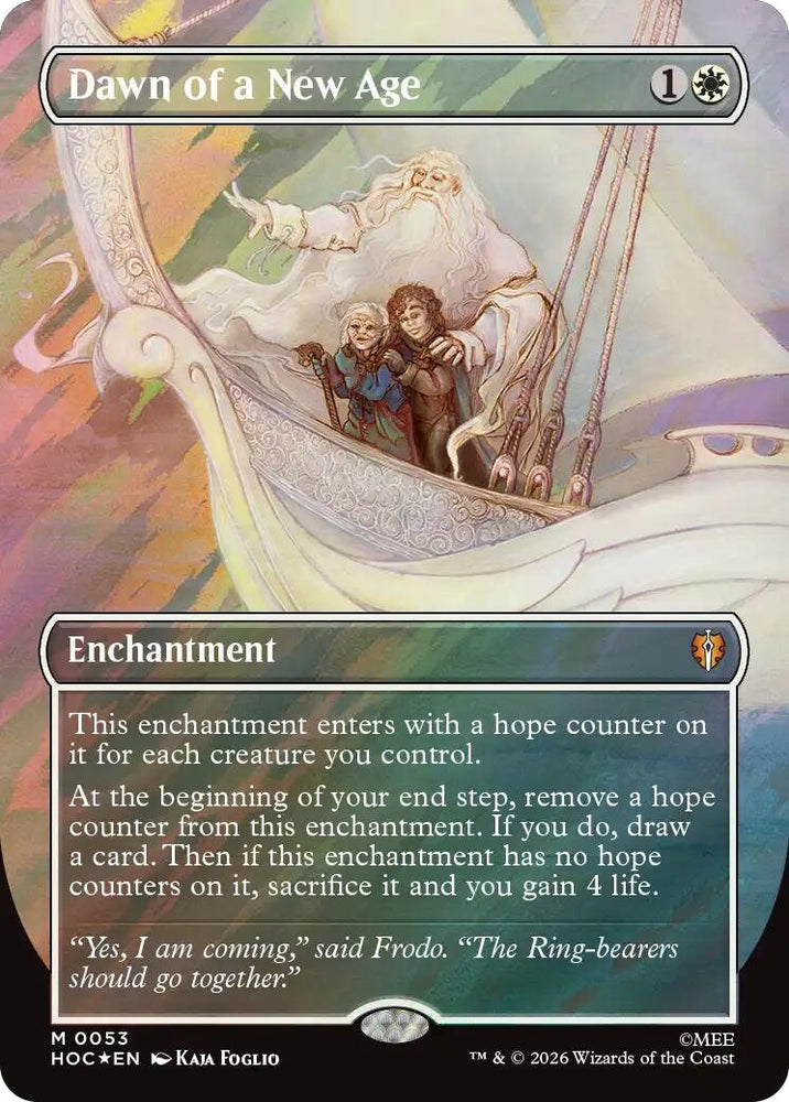Image for Dawn of a New Age (Borderless) (Surge Foil) (53) (HOC) - Magic: The Gathering