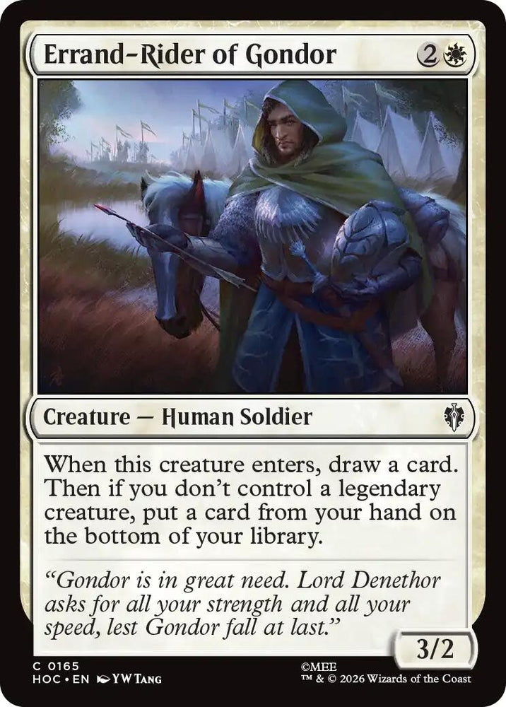 Image for Errand-Rider of Gondor (165) (HOC) - Magic: The Gathering