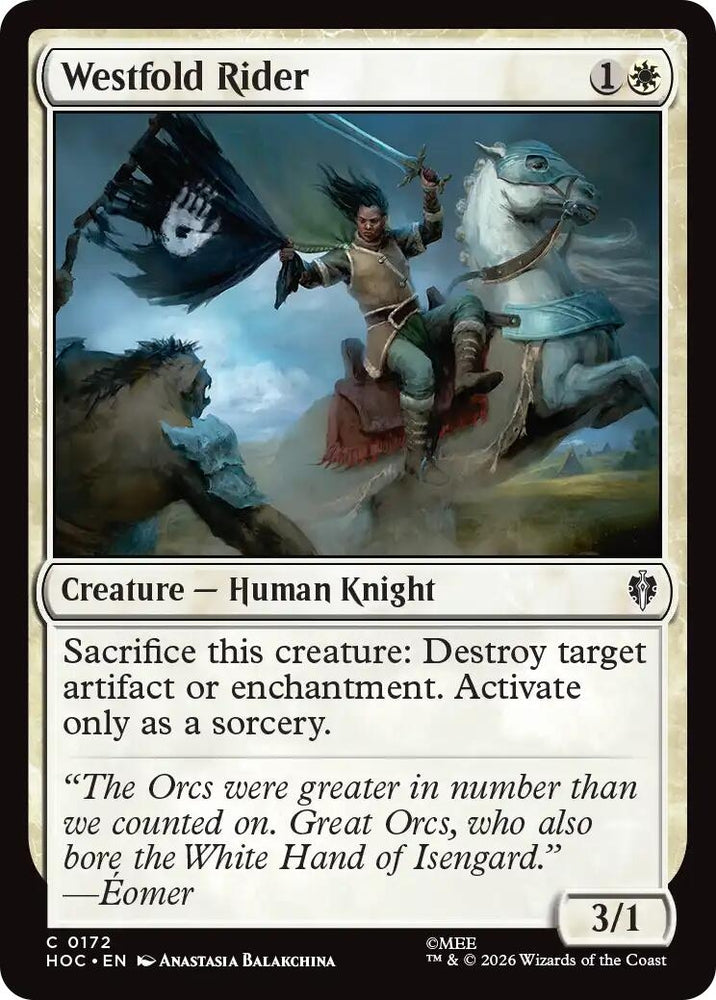Image for Westfold Rider (172) (HOC) - Magic: The Gathering