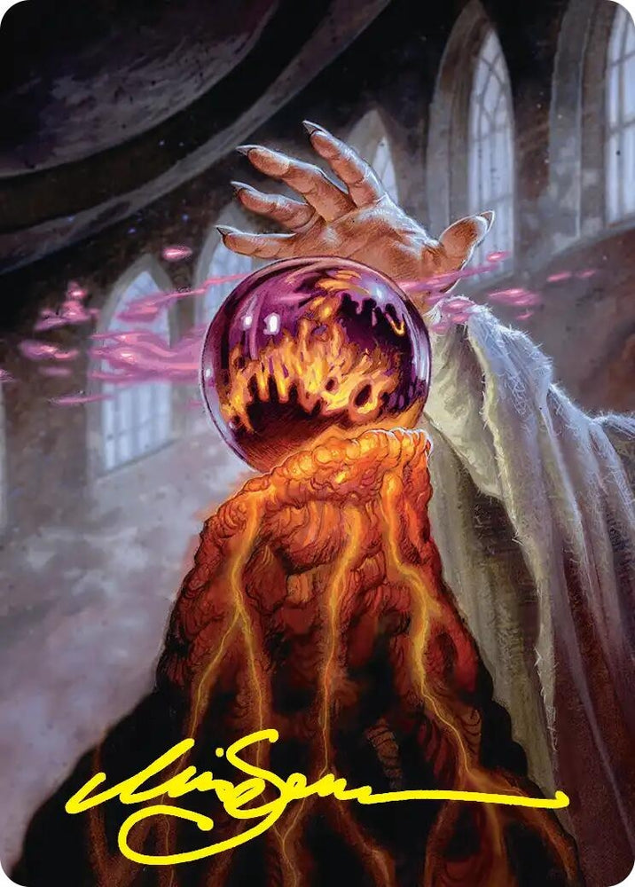 Image for Palantir of Orthanc Art Card (Gold-Stamped Signature) (37) (ASHOB) - Magic: The Gathering
