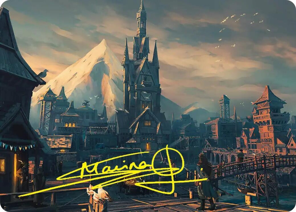 Image for Lake-town Art Card (Gold-Stamped Signature) (24) (ASHOB) - Magic: The Gathering