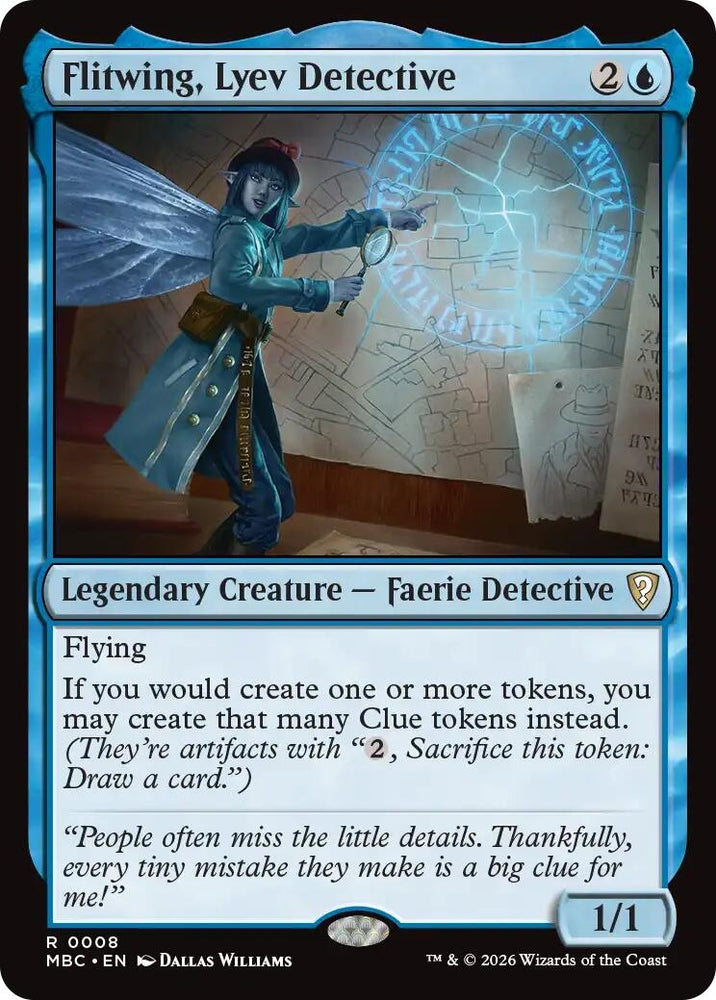 Image for Flitwing, Lyev Detective (8) (MBC) - Magic: The Gathering