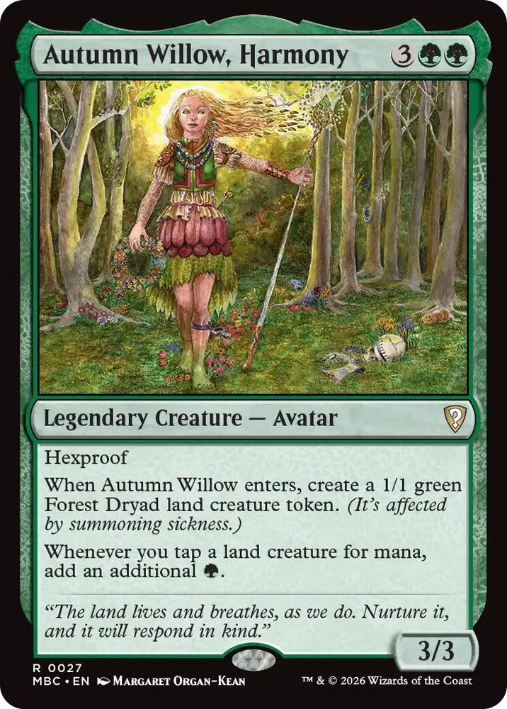 Image for Autumn Willow, Harmony (27) (MBC) - Magic: The Gathering