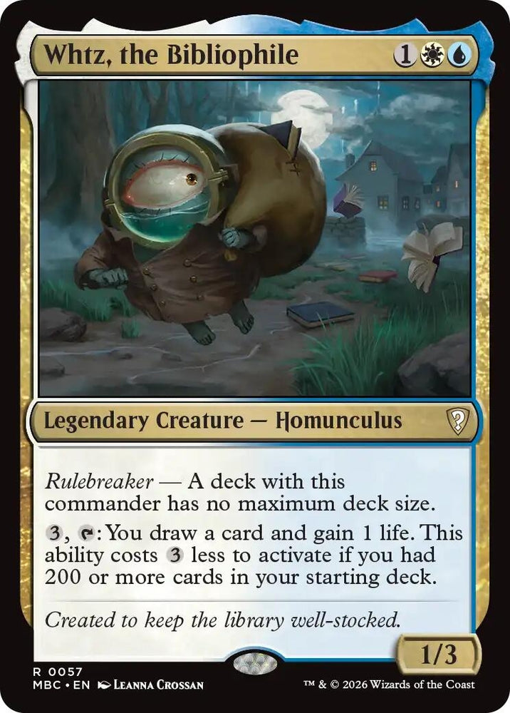 Image for Whtz, the Bibliophile (57) (MBC) - Magic: The Gathering