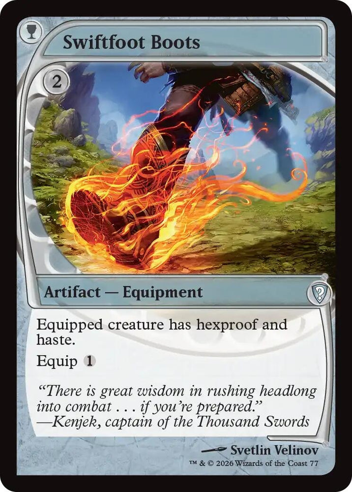 Image for Swiftfoot Boots (Future Sight) (77) (MBC) - Magic: The Gathering