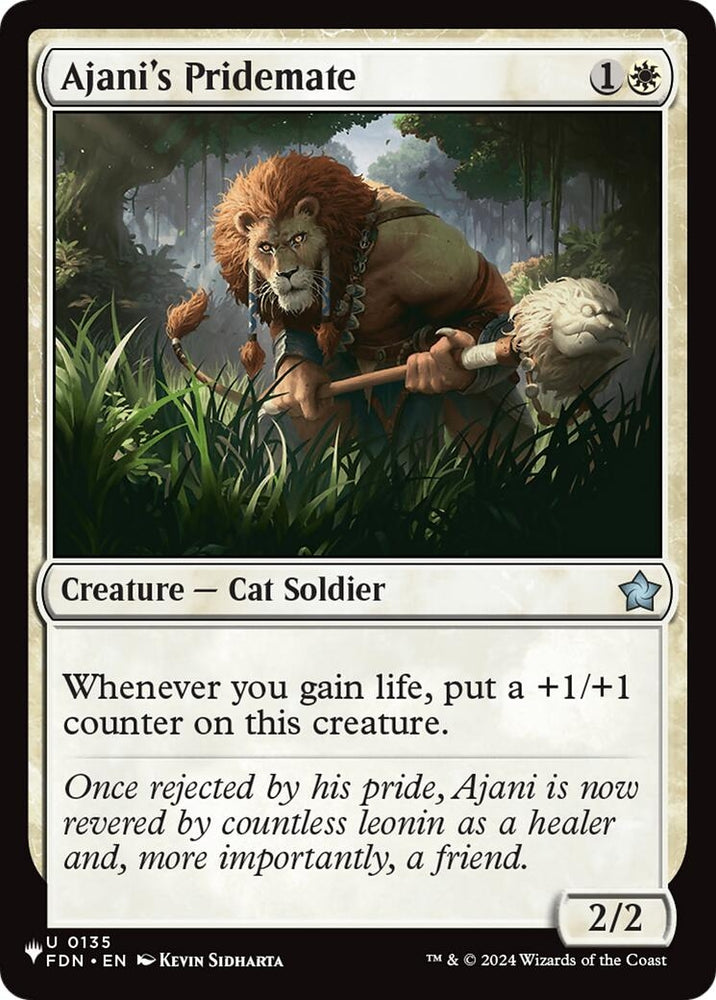 Image for Ajani's Pridemate (FDN) (135) (LIST) - Magic: The Gathering