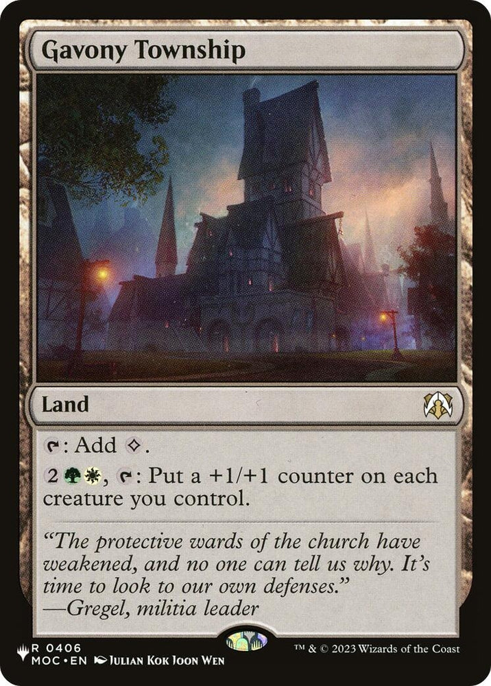 Image for Gavony Township (406) (LIST) - Magic: The Gathering