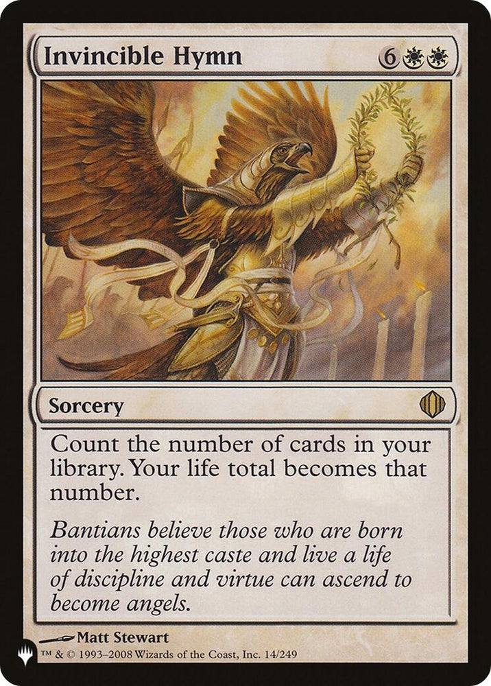 Image for Invincible Hymn (14) (LIST) - Magic: The Gathering