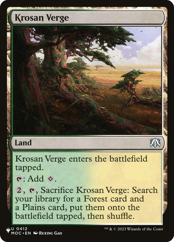 Image for Krosan Verge (MOC) (412) (LIST) - Magic: The Gathering