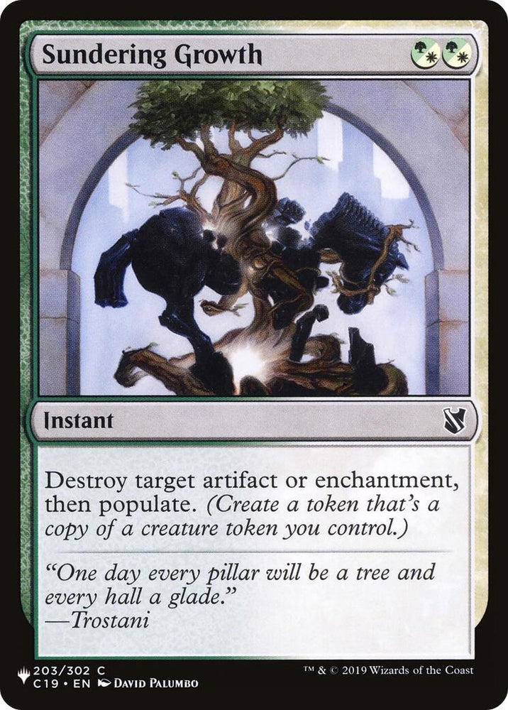 Image for Sundering Growth (203) (LIST) - Magic: The Gathering
