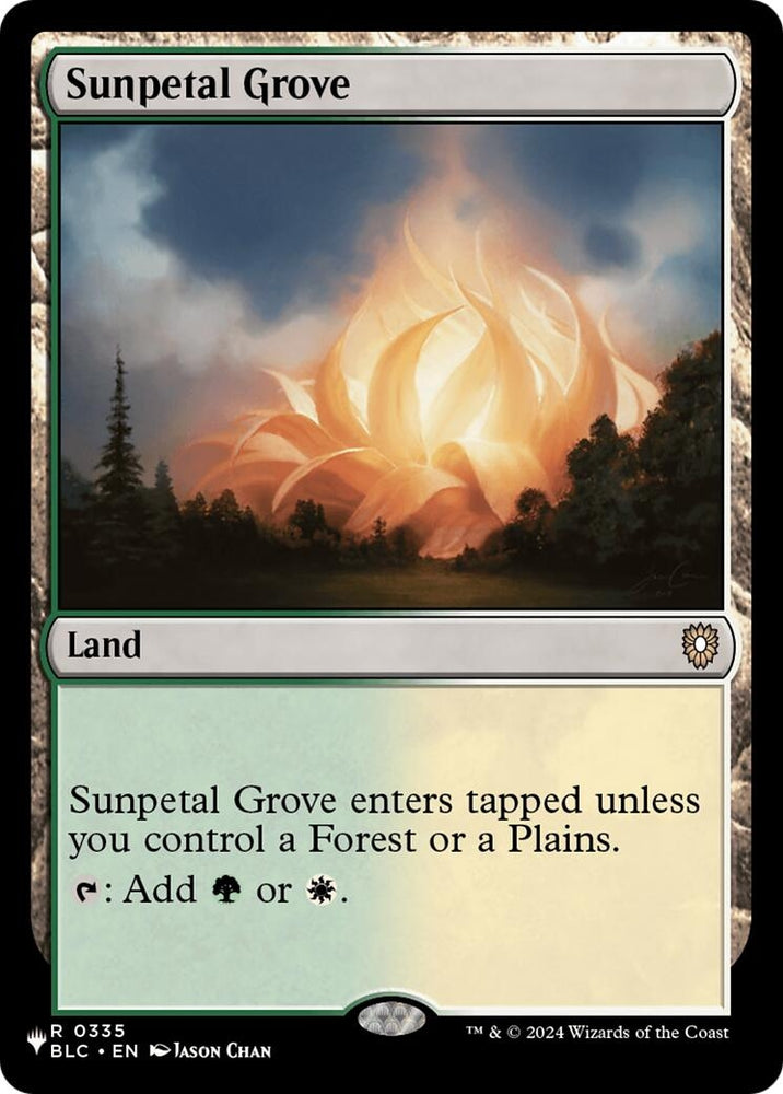 Image for Sunpetal Grove (BLC) (335) (LIST) - Magic: The Gathering