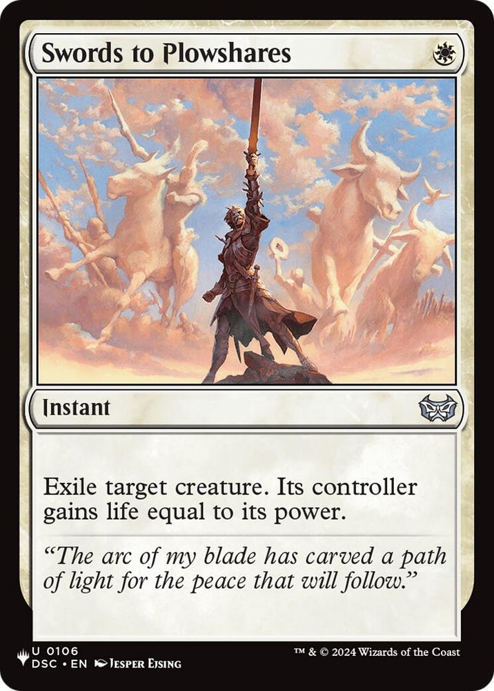 Image for Swords to Plowshares (DSC) (106) (LIST) - Magic: The Gathering