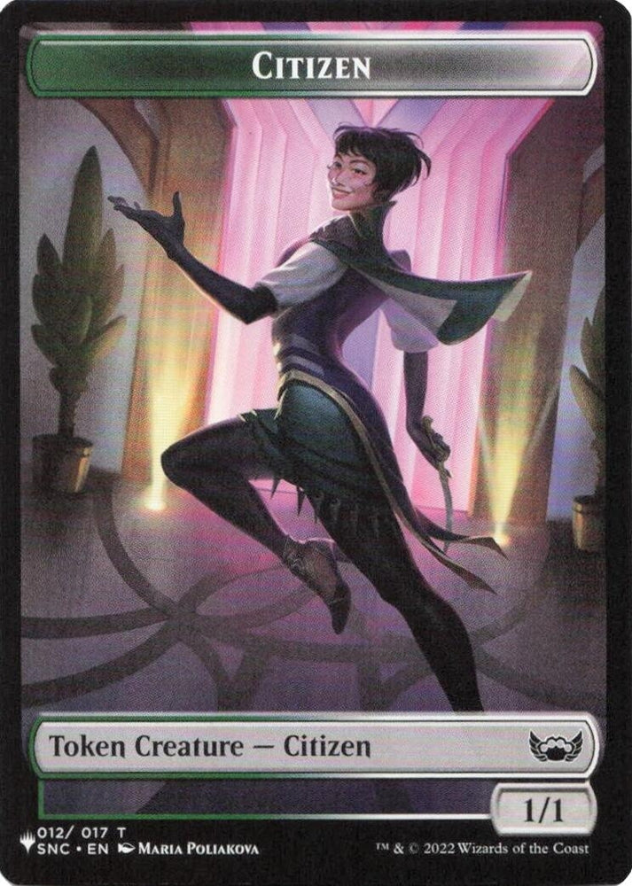 Image for Citizen // Angel Double-Sided Token (12 // 3) (LIST) - Magic: The Gathering