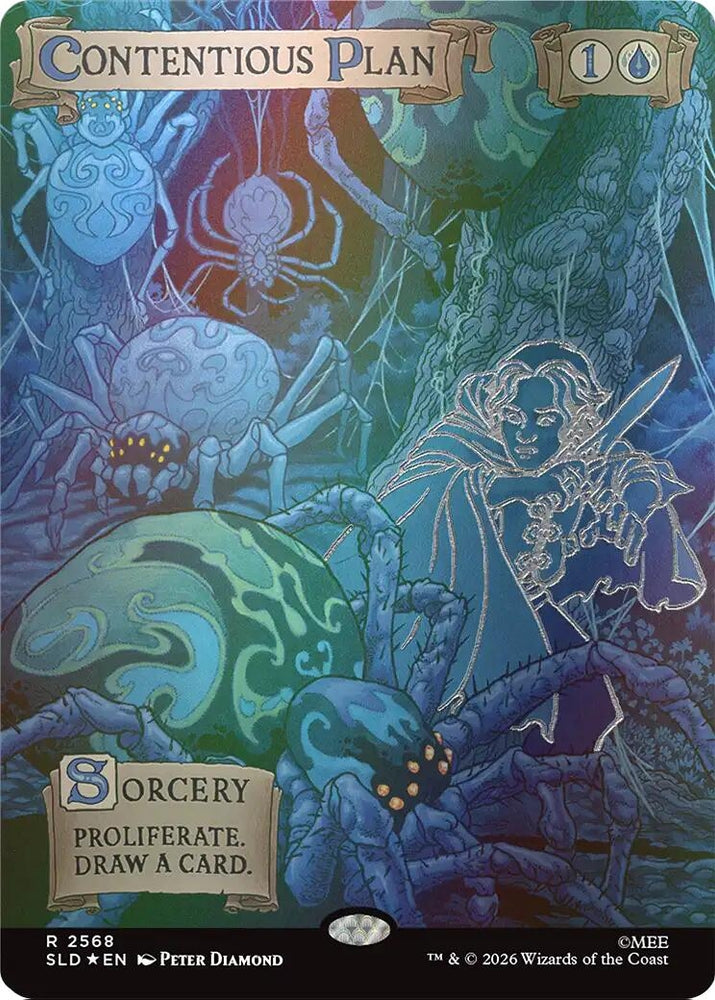 Image for Contentious Plan (Out Of Sight Foil) (2568) (SLD) - Magic: The Gathering