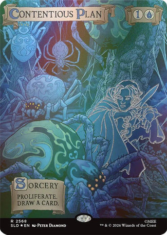 Image for Contentious Plan (Out Of Sight Foil) (2568) (SLD) - Magic: The Gathering