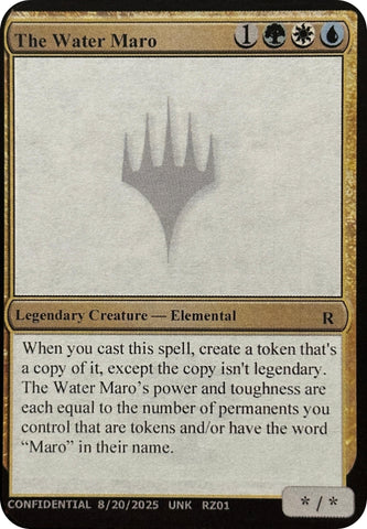 Image for The Water Maro (UNK) - Magic: The Gathering