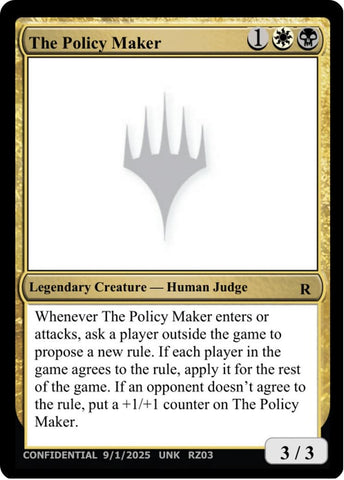 Image for The Policy Maker (UNK) - Magic: The Gathering