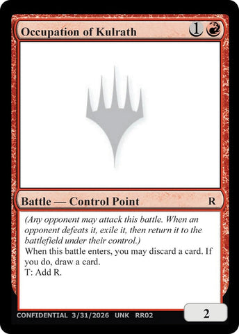 Image for Occupation of Kulrath (UNK) - Magic: The Gathering
