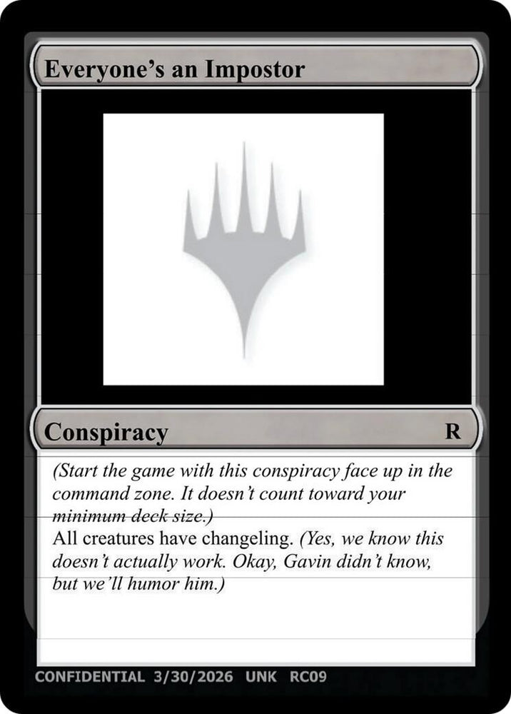 Image for Everyone's an Imposter (UNK) - Magic: The Gathering