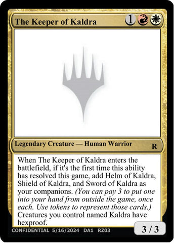Image for The Keeper of Kaldra (UNK) - Magic: The Gathering