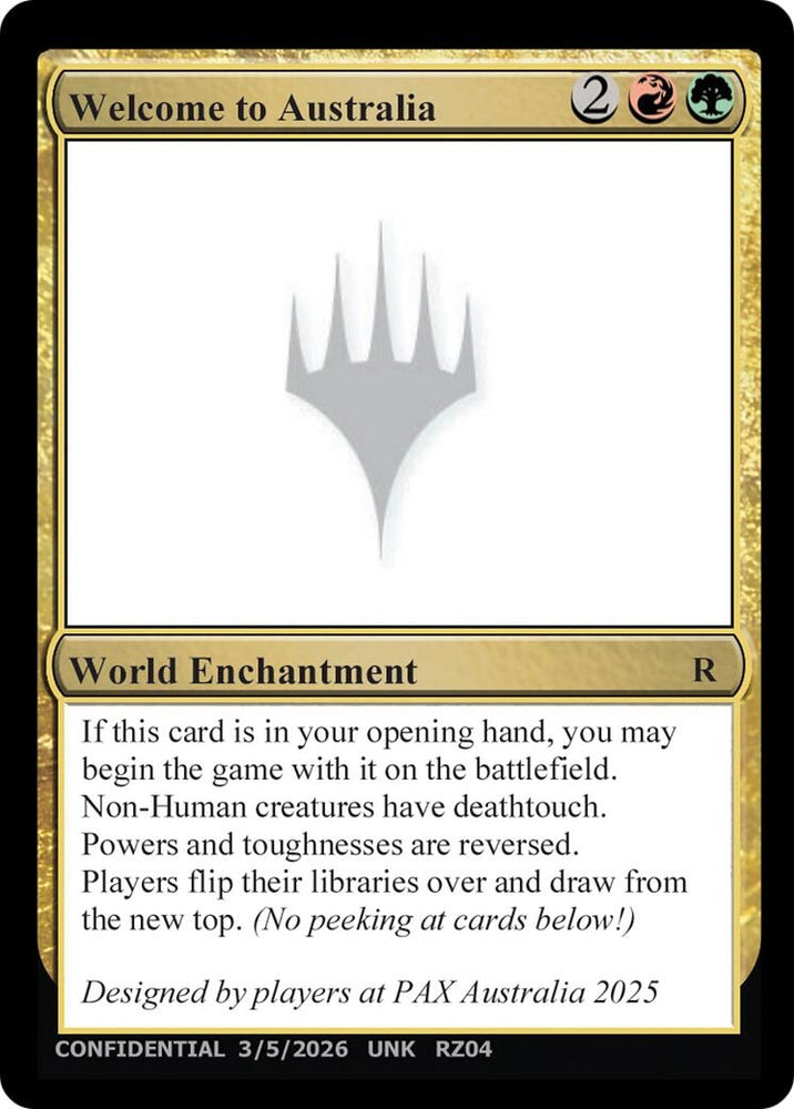 Image for Welcome to Australia (UNK) - Magic: The Gathering