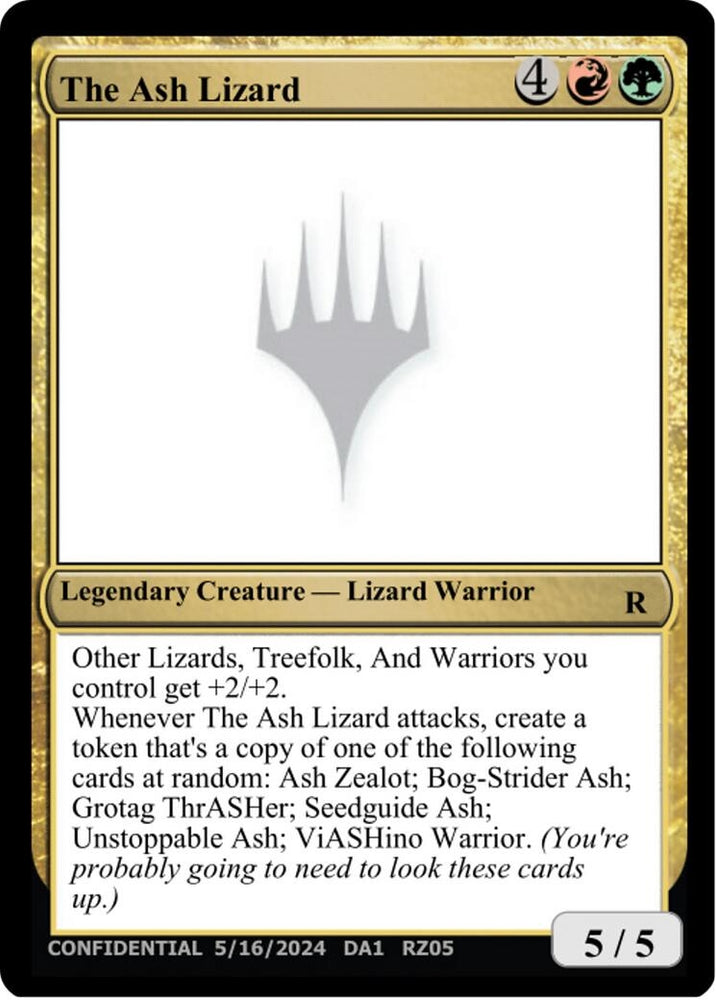Image for The Ash Lizard (UNK) - Magic: The Gathering
