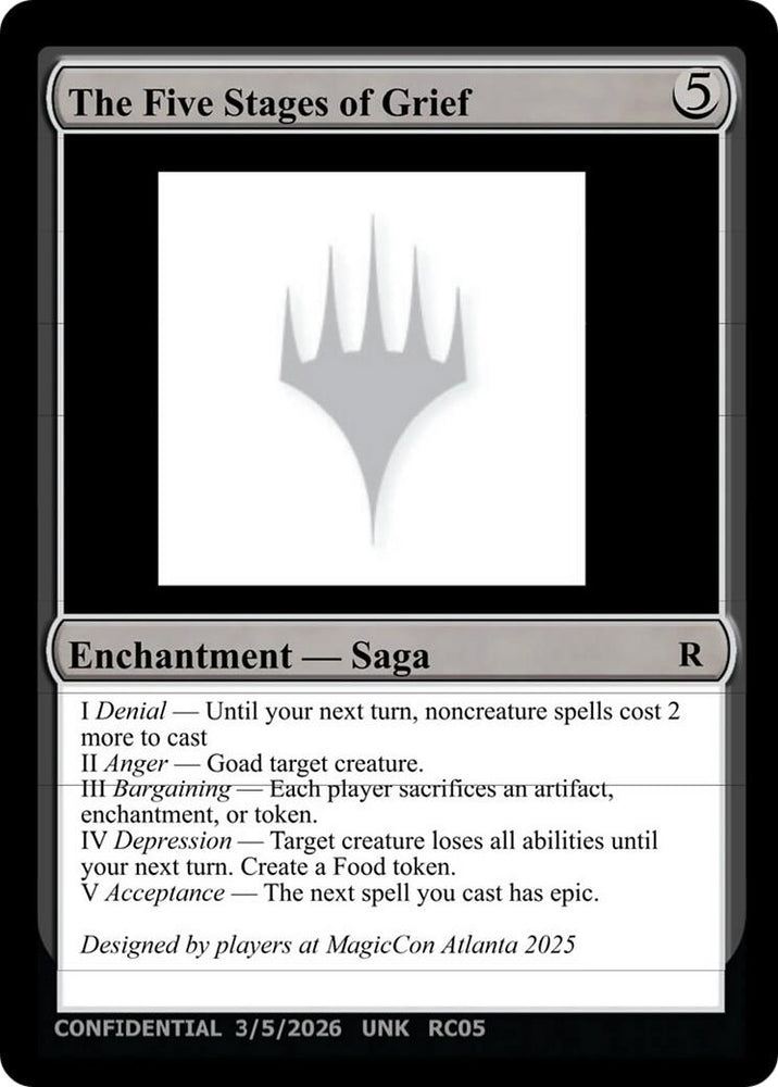 Image for The Five Stages of Grief (UNK) - Magic: The Gathering