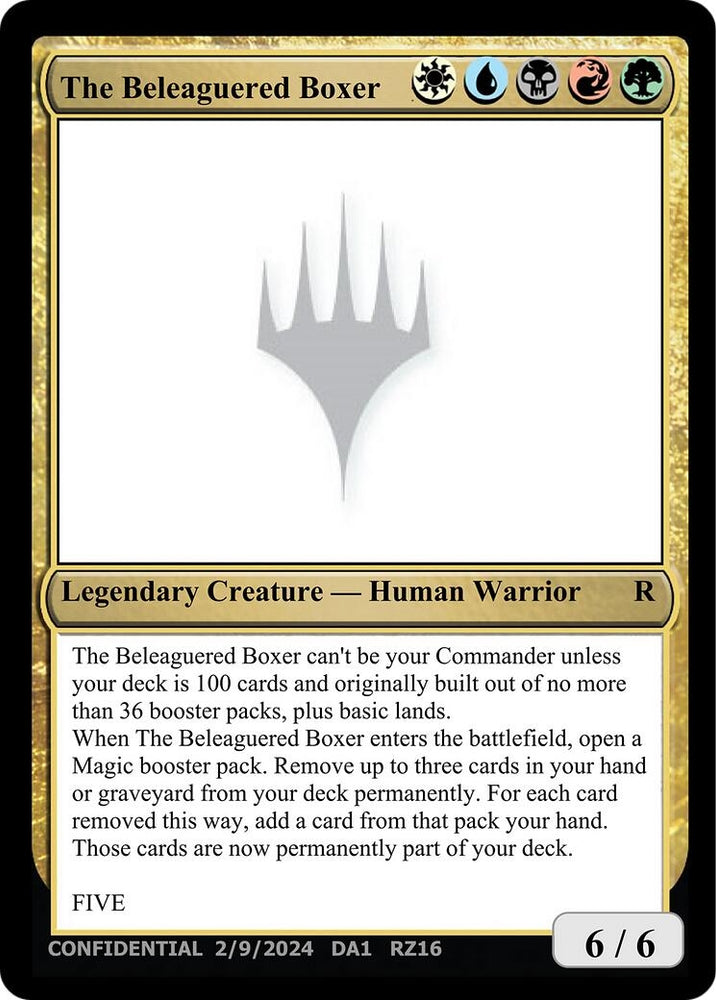 Image for The Beleaguered Boxer (UNK) - Magic: The Gathering