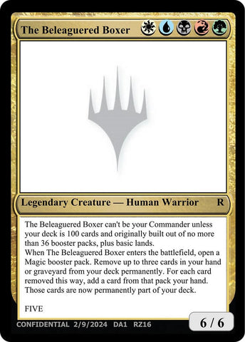 Image for The Beleaguered Boxer (UNK) - Magic: The Gathering