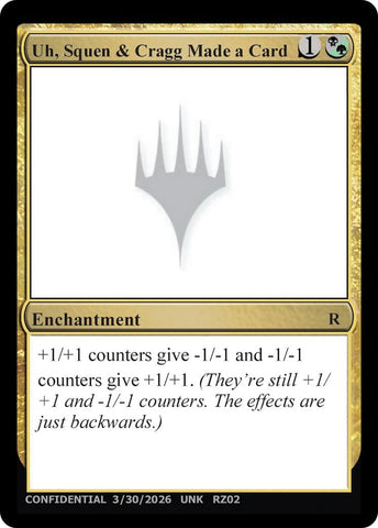 Image for Uh, Squen & Cragg Made a Card (UNK) - Magic: The Gathering