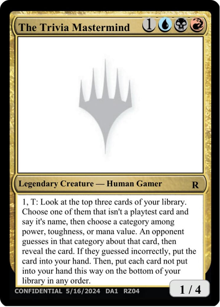 Image for The Trivia Mastermind (UNK) - Magic: The Gathering