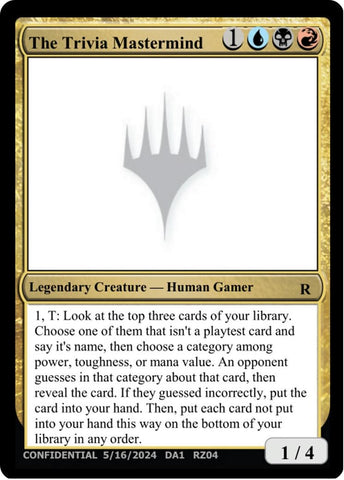 Image for The Trivia Mastermind (UNK) - Magic: The Gathering