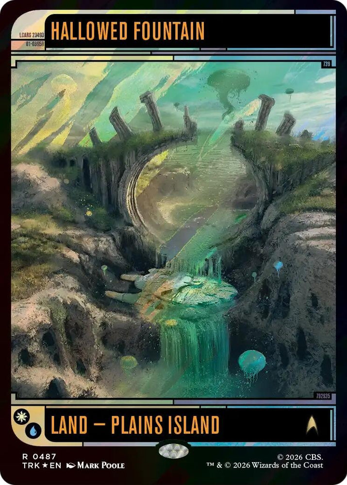 Image for Hallowed Fountain (Surge Foil) (487) (TRK) - Magic: The Gathering