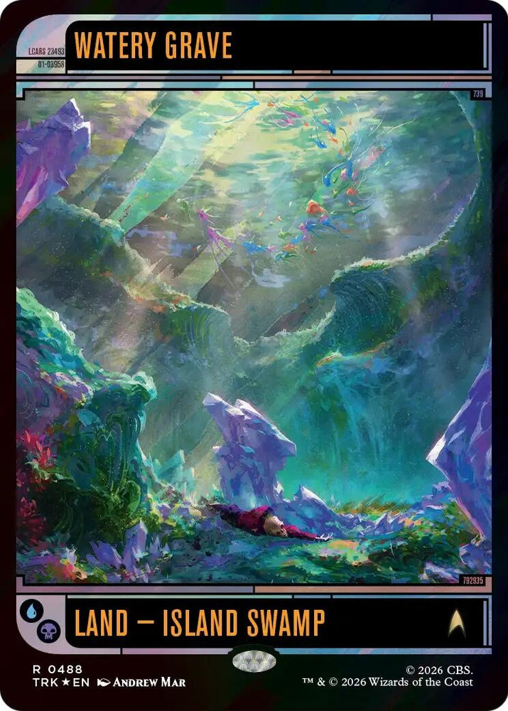 Image for Watery Grave (Surge Foil) (488) (TRK) - Magic: The Gathering