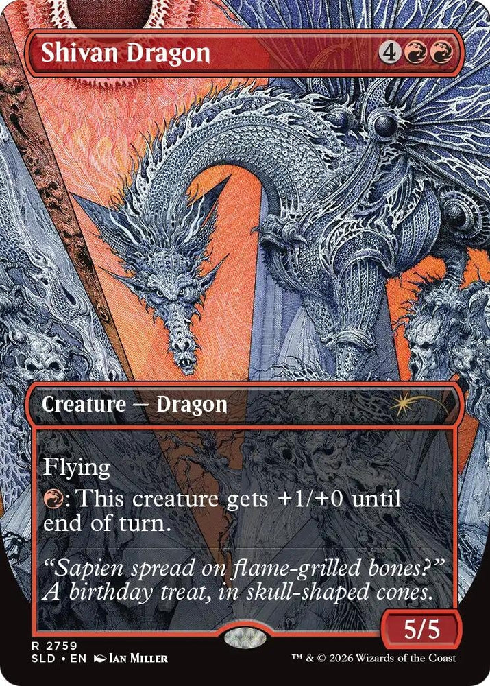 Image for Shivan Dragon (2759) (2759) (SLD) - Magic: The Gathering