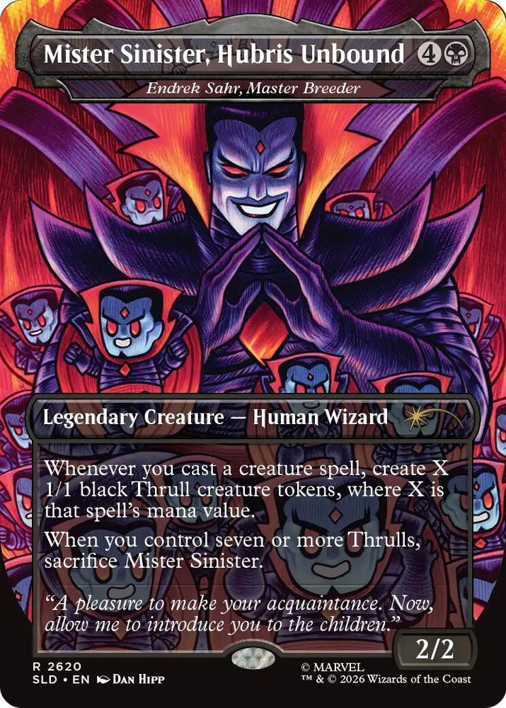 Image for Mister Sinister, Hubris Unbound - Endrek Sahr, Master Breeder (2620) (SLD) - Magic: The Gathering