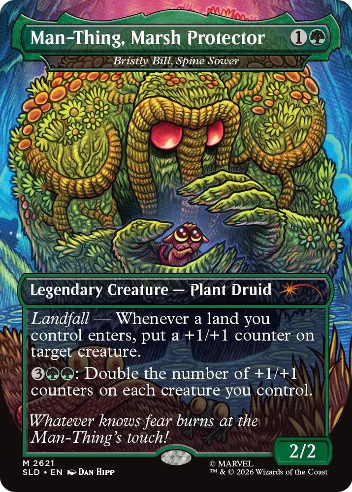Image for Man-Thing, Marsh Protector - Bristly Bill, Spine Sower (2621) (SLD) - Magic: The Gathering