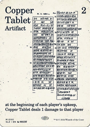 Image for Copper Tablet (0101) (101) (SLZ) - Magic: The Gathering