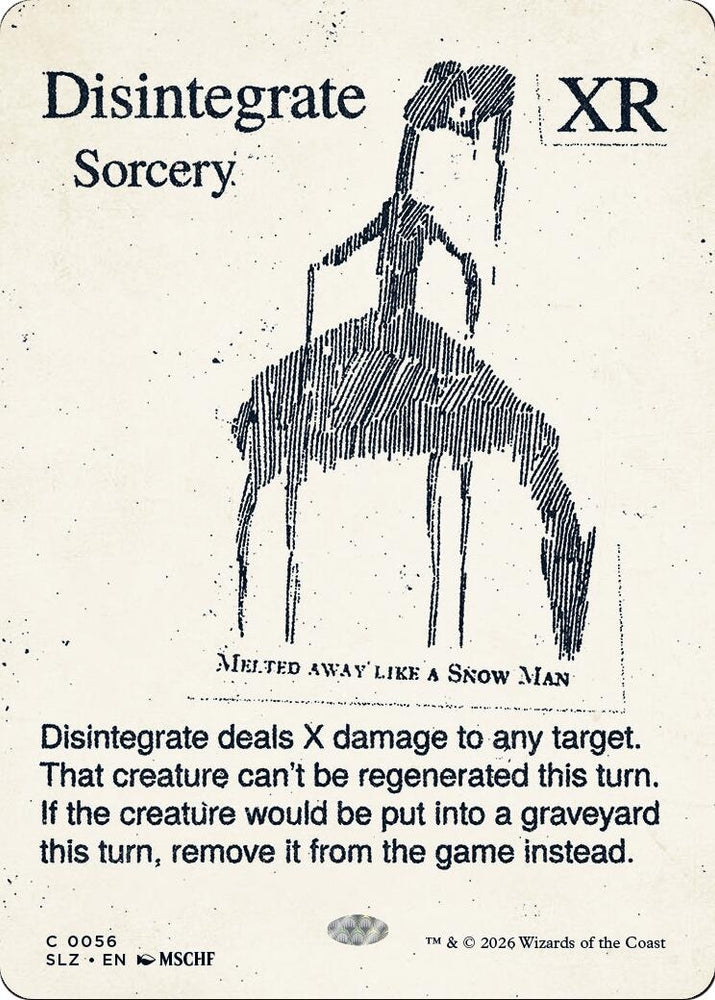 Image for Disintegrate (0056) (56) (SLZ) - Magic: The Gathering