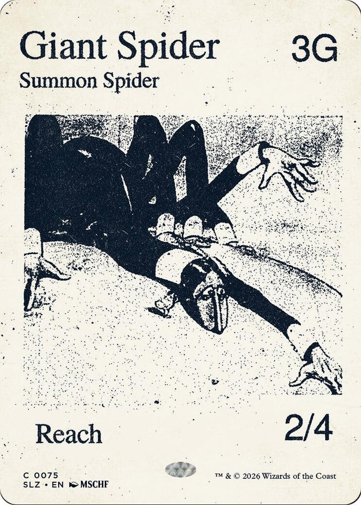 Image for Giant Spider (0075) (75) (SLZ) - Magic: The Gathering