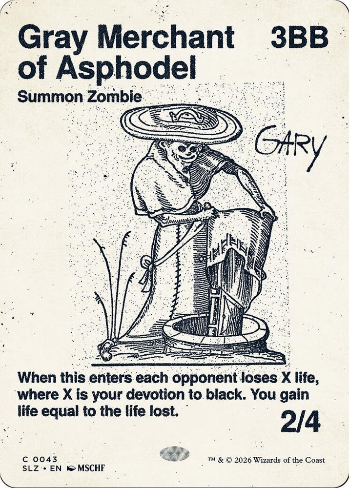 Image for Gray Merchant of Asphodel (0043) (43) (SLZ) - Magic: The Gathering
